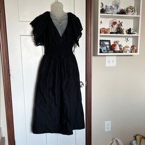 Old Navy Black Midi Dress